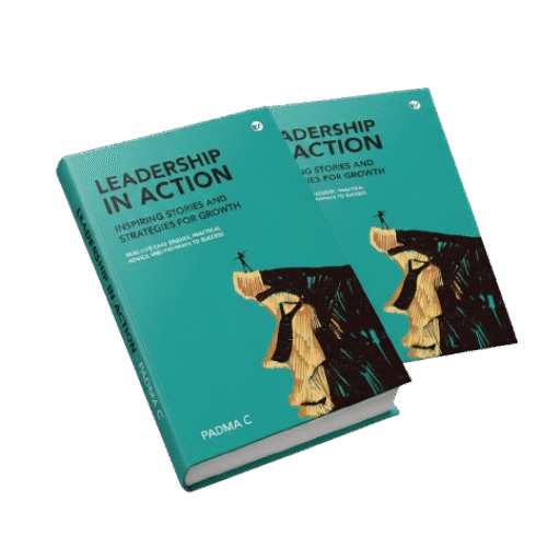 Leadership in Action book cover by Padma C